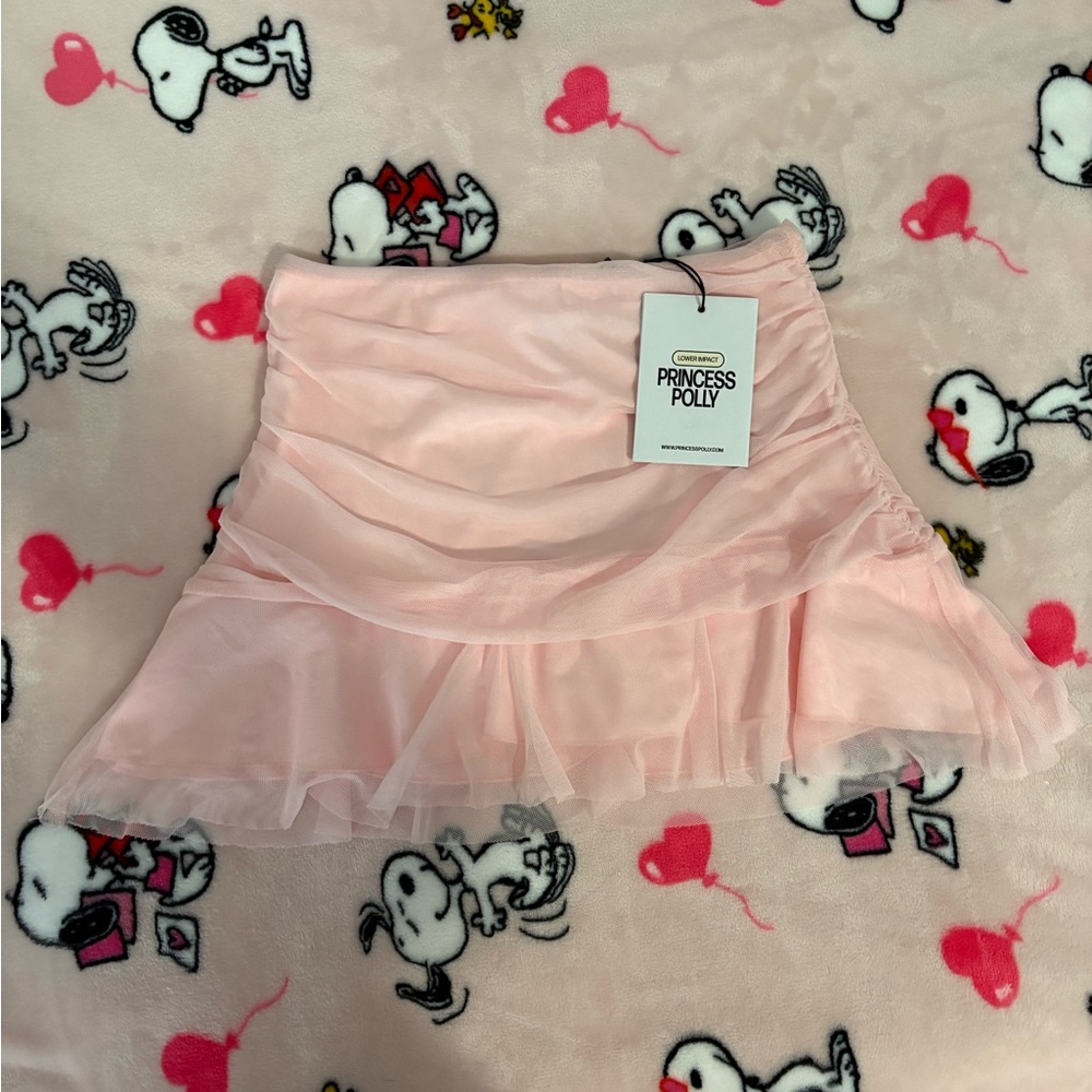 Princess Polly Edan Ruffle Skirt in Pink